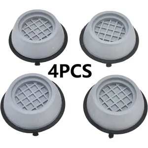 4pcs Hard Plastic Washing Machine Foot Pads, Anti-slip & Noise Reduction Feet for Refrigerator Dryer