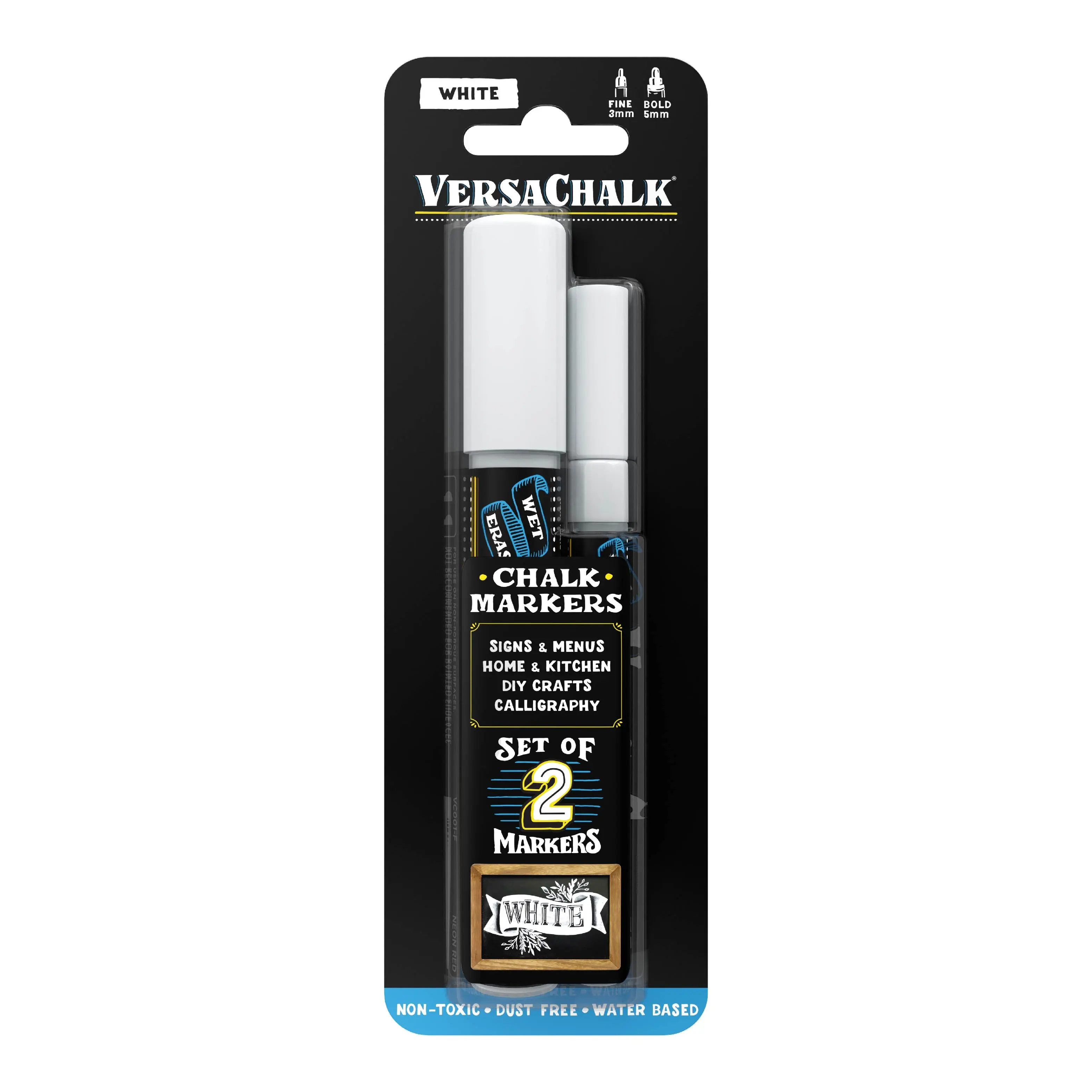 White Chalk Marker 2-pc Combo Set White Chalk Marker 2-pc Combo Set