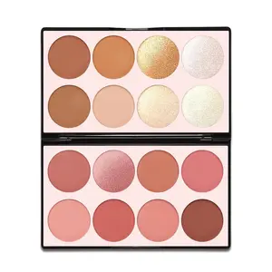 16 Contour Palette Makeup Blush Highlighters Bronzer Powder All in One Makeup Palettes Contour Kit Face Cosmetics Gifts for Women Beauty for Festivals SET1