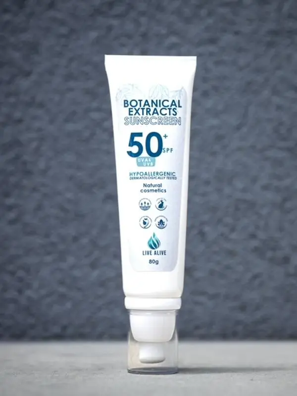 Live Alive All Natural Botanical Extract Sunscreen 50+ SPF