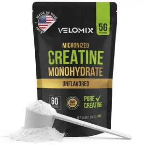 Velomix Micronized Creatine Powder For Muscle Growth and Recovery - 60 Servings Healthcare Dietary
