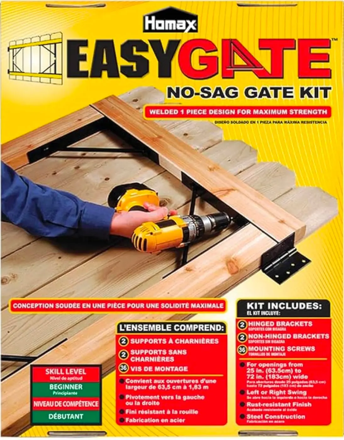 Homax EasyGate No-Sag Gate Bracket Kit