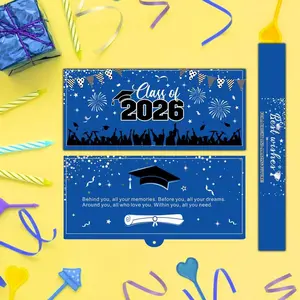 Blue 10 Card Graduation Gift Set, 96cm Foldable Money Envelopes, Perfect for Classmates and Teachers, Ideal for Graduation Ceremonies and Parties
