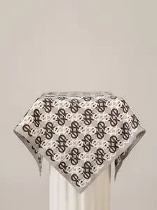 ENVISAGE SILK MONOGRAM BANDANA