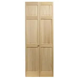 AWC  32 x 80.5 in. Model 106 Raised Panel Unfinished Wood Bifold Door