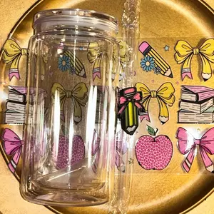 16 oz Acrylic Snowglobe Tumbler Kit Drinkware Cup