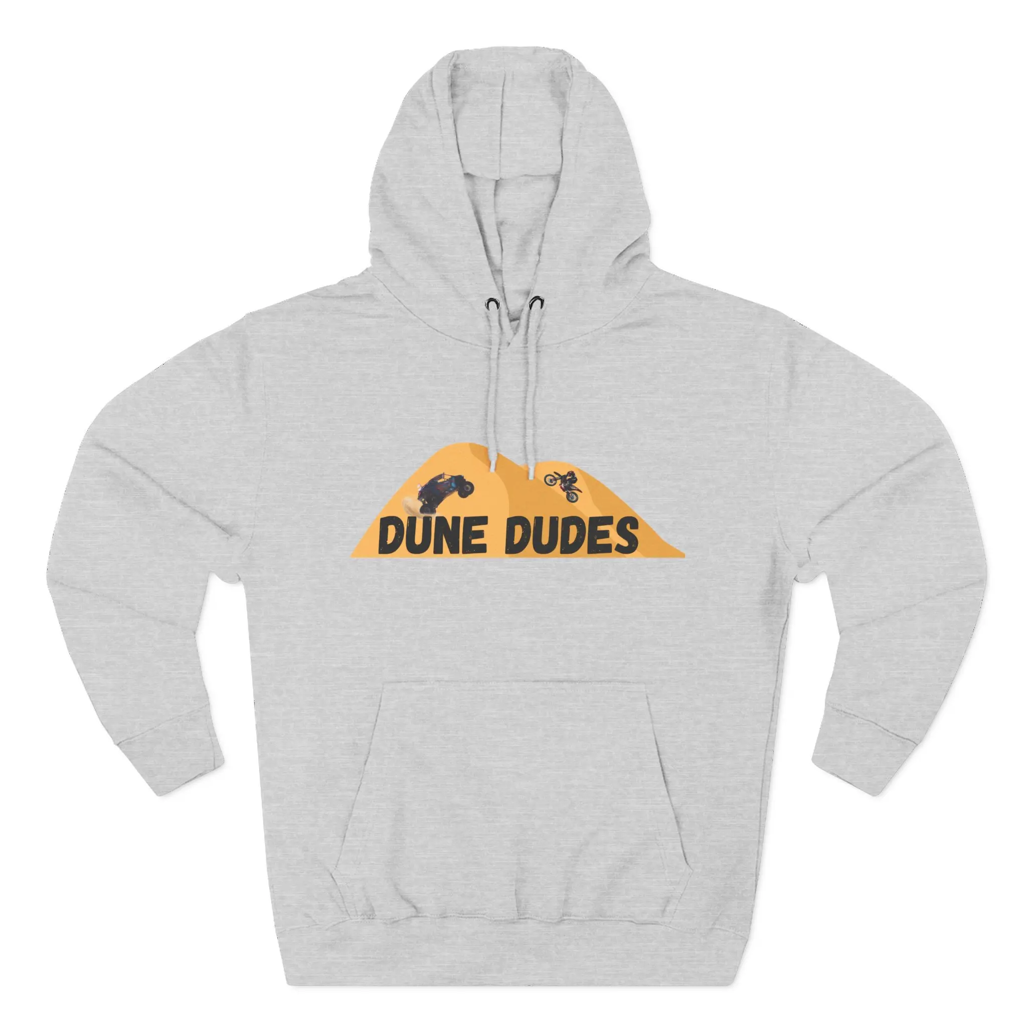 Dune Dudes Hoodie - Adventure Gear, Fleece Sweater for Off-Road Enthusiasts, Desert Style, Gift for Outdoor Sports Lovers