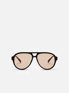 VENTURE in Black Acetate Yellow Lens Sunglasses by ALAN HAMMOND