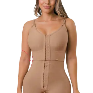 FAJA LA AUTÉNTICA - triple realce -7171 ultrainvisible pierna corta Sosten fijo Lateral Body Shaper for Women Shapewear Womenswear Short Compression Tops Leg Seamles