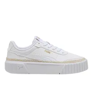 PUMA Womens Carina Mia Espadrille Lace Up Sneakers Shoes Casual - White