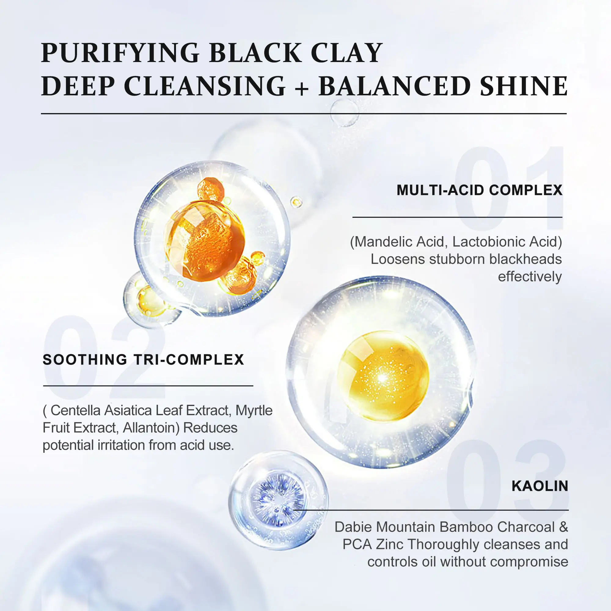 YCZ Purifying Two-Color Cleansing Mud Mask - Dual Clay Face Mask