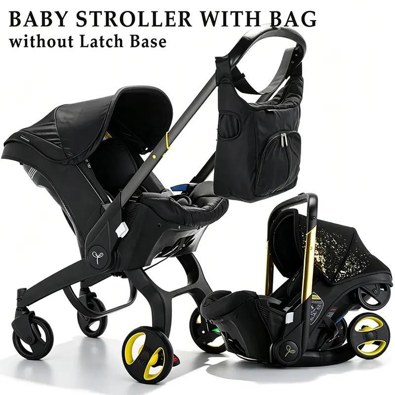 Baby Stroller with Free Bag, Foldable Newborn Stroller, Equipped with Five Point Seat Belt and A Chest Clip, Can be Pushed in Both Directions, with Shock-absorbing Wheels, Suitable for Traveling #DealsForYouDays