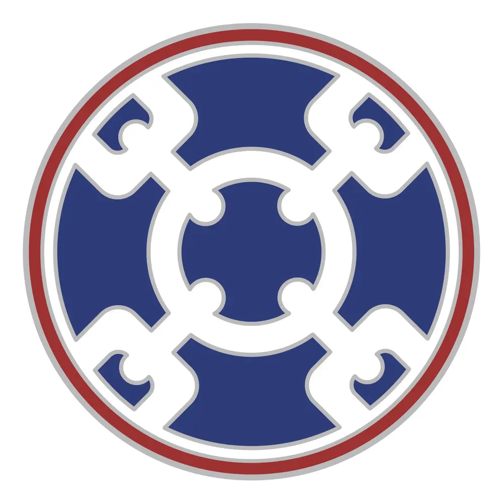 CSIB Combat Service Stickers - 310th Sustainment Command Decal, 5in Diameter, Made by USAMM, 5" Diameter