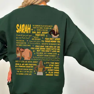 P4L Paradise On Earth Women's OBX4 Sarah T-Shirt Sweatshirt Hoodie Comfort Colors Tops Only On Back - Womenswear