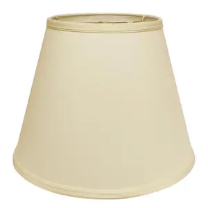 HomeRoots  14 in. Ivory Empire Deep Slanted No Slub Lampshade, Egg