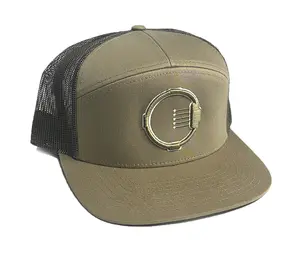 5 Pin Archery Sight Glow-in-the-dark 7 Panel Flat Brim Trucker Hat