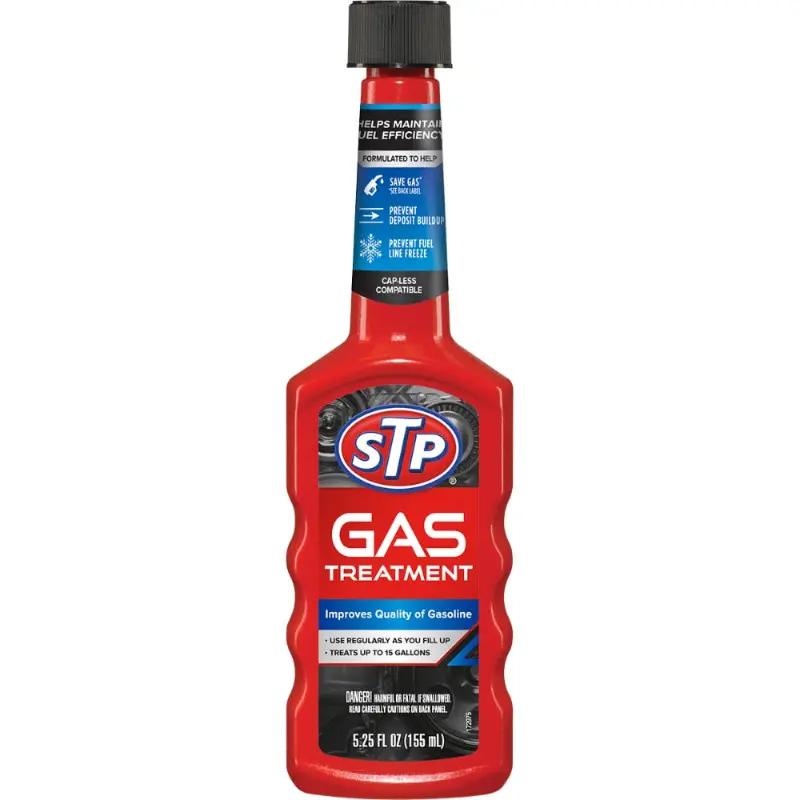 6x STP Gas Treatment - Engine Fuel System Cleaner Additive Performance Booster Emissions Reducer Improves Mileage Combustion Efficiency Automotive Vehicle Maintenance Liquid Care Bundle Bulk Wholesale Multi Pack Fluid 5.25oz 6ct
