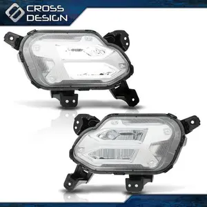 CROSSDESIGN Pair Front LED Daytime Driving & Fog Lamps, Car Light Car Accessories for 2021-2022 Kia Sorento