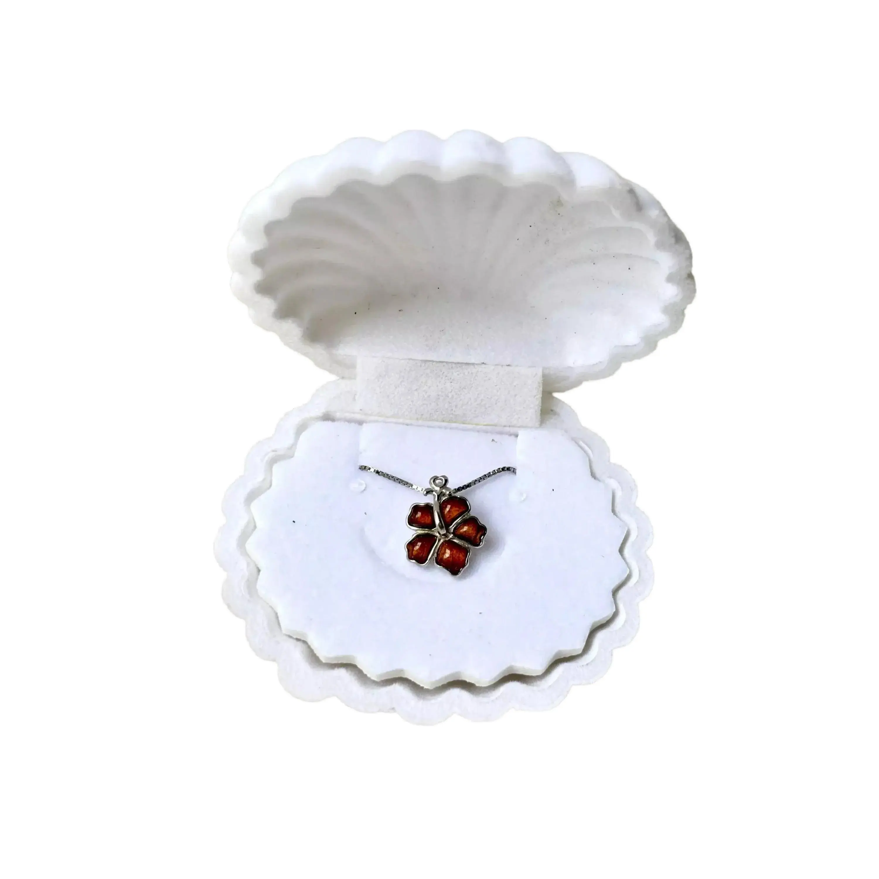 Hawaiian Hibiscus Necklace – Koa Wood Jewelry With Sterling Silver Pendant
