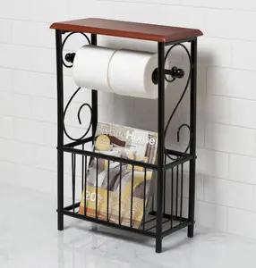 Scroll Toilet Paper & Magazine Holder