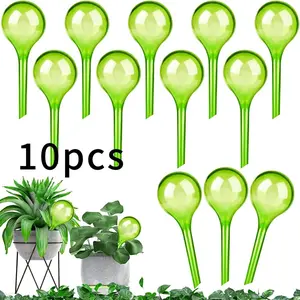 Pack of 10 Self-Watering Bulbs for Indoor and Outdoor Plants, Ideal Drip Irrigation Solution for Flowers and Vegetables