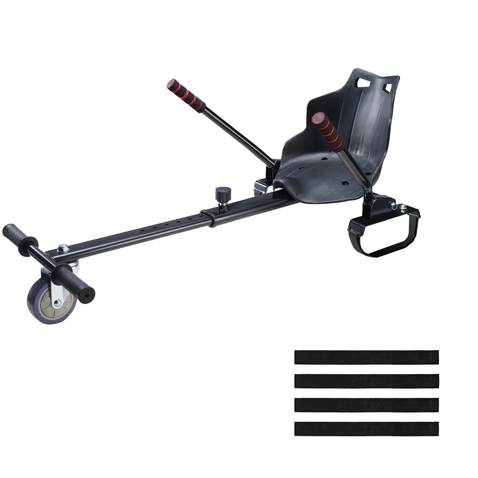 【Summerfinds】 VEVOR Hoverboard Seat Attachment(Not included hoverboards), Compatible with All 6.5 8 8.5 10 Hoverboards, Grips Control, Adjustable Frame Length and 220 LBS Load Capacity, Hover Board Go Karts Accessory, for Kids Adults.dealsforyoudays