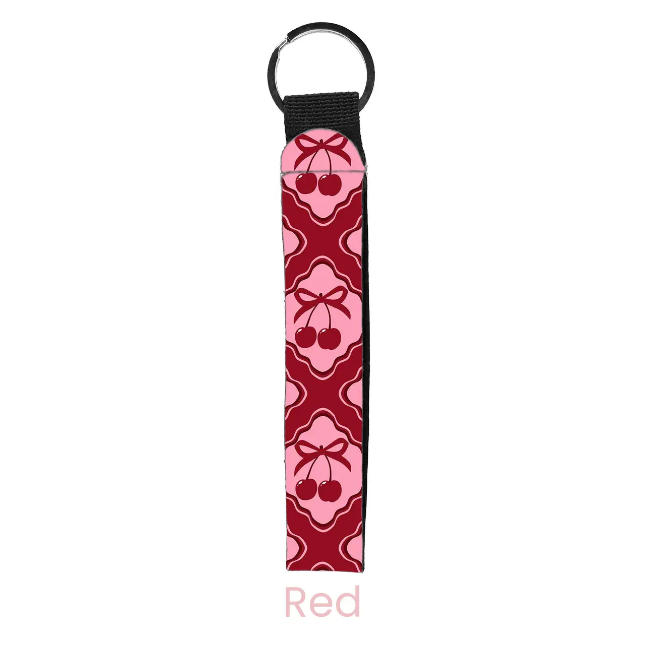 abbyrose Cherry Pie Wristlet Key Chain Red