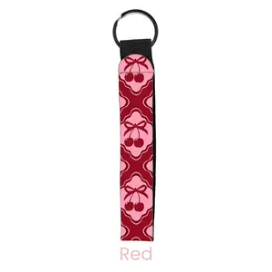 abbyrose Cherry Pie Wristlet Key Chain Red