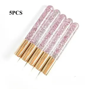 5/50 Pack Mousse Cleaning Brush, Eyelash Pore Nose Three-In-One, Deep Facial Cleansing Beauty Tool, Synthetic Fiber Material