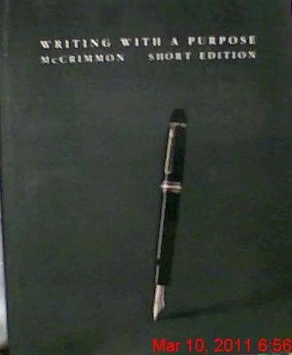 USED-Writing with a purpose by James McNab McCrimmon (Paperback)