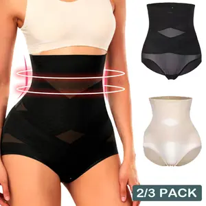 2/3 PACK Women High Waist Tummy Control Shapewear Shorts 2/3 Pack, Butt Lifting Thigh Shaper, Stretch Comfort Body Shaper