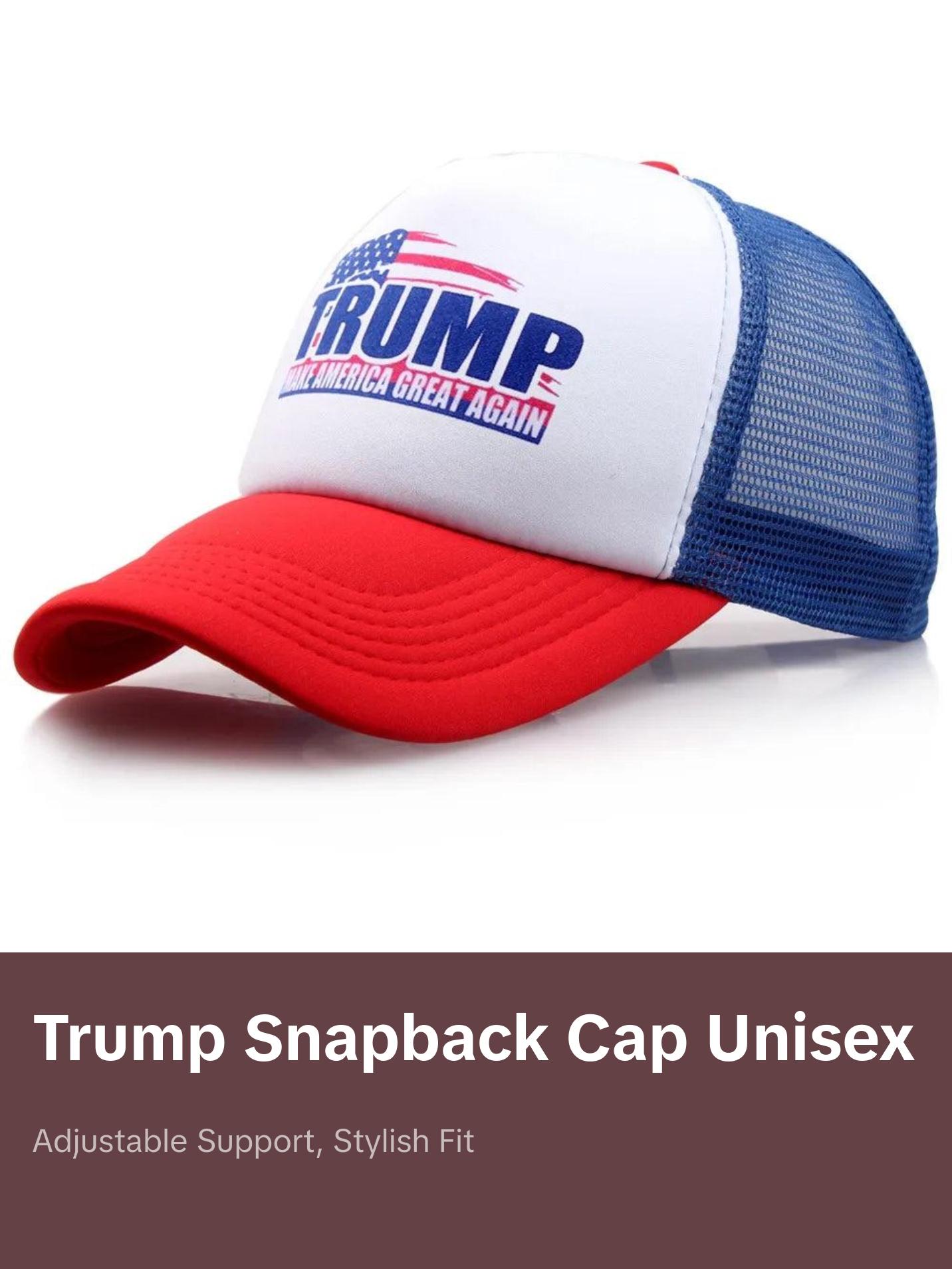 President Trump 2024 Adjustable Cap - Unisex Make America Great Again Trucker Hat