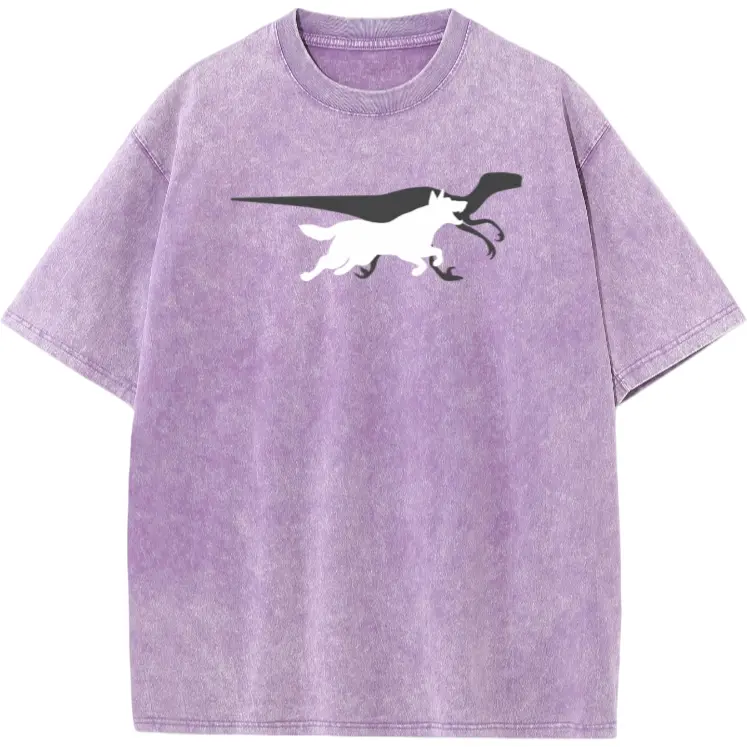 Retro Belgian Malinois Tee with Velociraptor Graphic – Pure Cotton Casual Short-Sleeve Shirt for Dog Lovers and Fans
