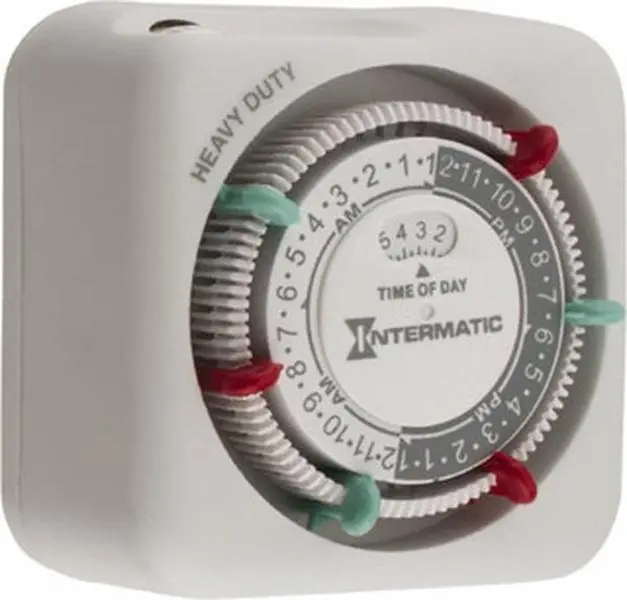 Intermatic Kitchen Analog Display Indoor Use Electrical Timer, 30 hr, 3 On/Off Cycles per Day, 125 VAC, 60 Hz, TN311