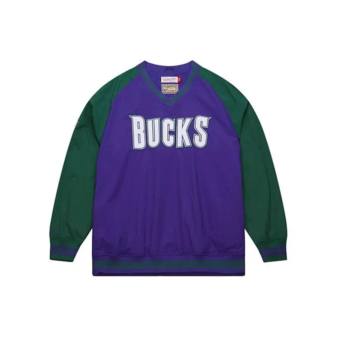 Mitchell & Ness HWC '93 Courts Milwaukee Bucks Windbreaker Pullover