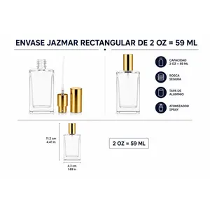Envase con Atomizador 2oz = 59ml | Empty Perfume Bottle