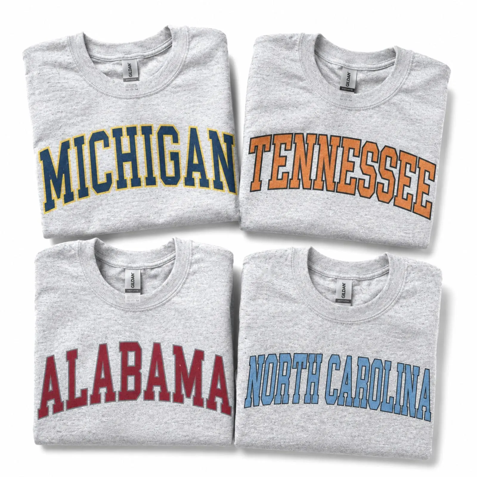 Women's Vintage Varsity College Casual Printed Unisex Cotton T-Shirt, Stylish Daily Tops, Sweatshirts, Round Neck