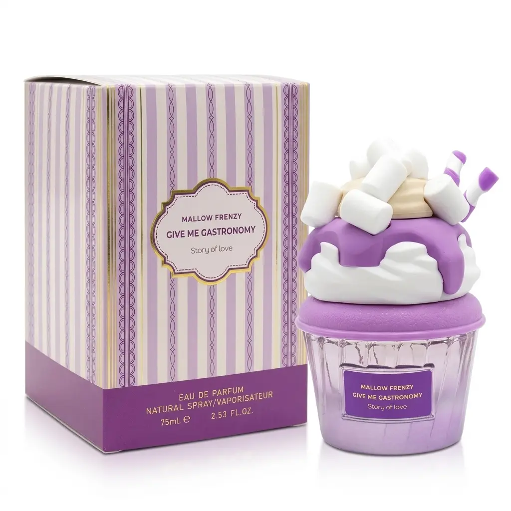 Story of Love Mallow Frenzy Eau De Parfum for Women 75ml, Sweet Gourmand Perfume, Long Lasting Vanilla Marshmallow Fragrance, Cute Dessert Inspired Bottle, Fine Mist Spray, Gift for Women