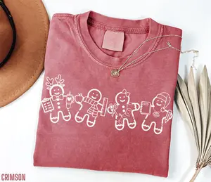 Gingerbread Teacher Christmas Shirt Comfort Color, Holiday Tee for Teacher, Short Sleeve Tshirt for Teachers School Staff, Christmas Outfit