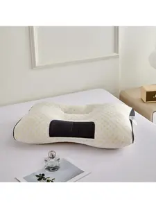 【Only 1 Gift Per Customer】【Random Color】Ergonomic Neck Low Pillows - Orthopedic Ergonomic Neck Pillows for All Sleepers, Breathable Honeycomb Bed Pillows for Deep Sleep, Modern Design, Suitable for All Seasons