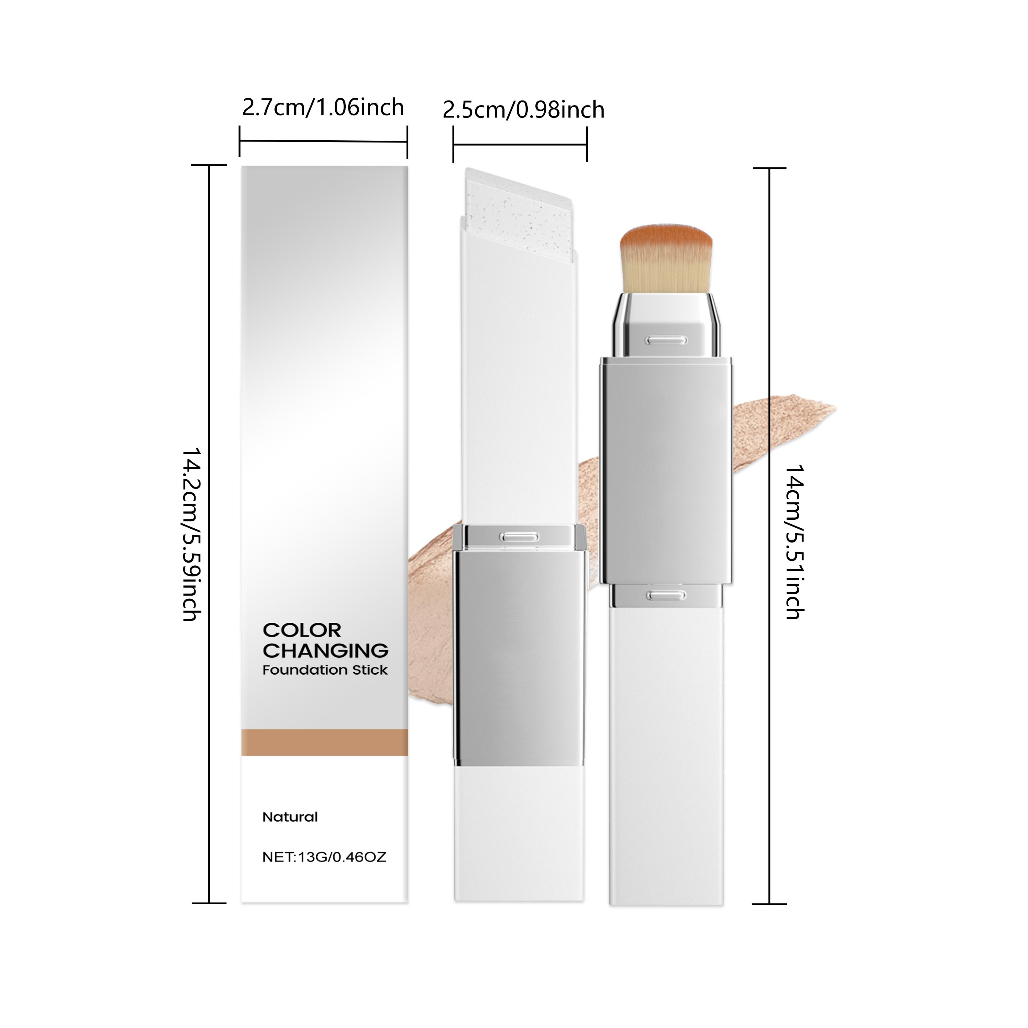 This Two-In-One Color-Changing Foundation Stick Features A Natural Color, A Light Texture, A Matte Finish, And A Clear And Transparent Finish. It Is Suitable For Daily Makeup Use