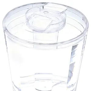 Drinkware 3 Gallon Mosaic Clear Acrylic Beverage Dispenser - Unique Design for Drinkware, Clean and Stylish Beverage Solution - Jugs Drinkware