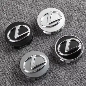 4Pcs Car Emblem Wheel Hub Center Cover Car Accessories Vehicle Exterior Decoration For Lexus ES RX NX LS UX LM LX GX LC RZ IS CT GS RC HS SC TX LBX IS300 RX350 LS500 LX600 NX260 CT200 F SPORT