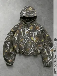 Unisex Camo Branch Hooded Sweatshirt, Cozy and Trendy, Perfect for Teens and Young Adults in Casual Spring and Summer Style