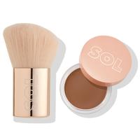 Deep Dark + Kabuki Brush