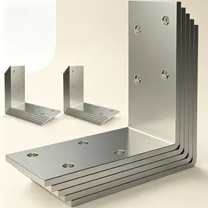 Heavy Duty 12-ga Galvanized Steel Corner Braces (25-Pack), 3"x3" L Brackets for Furniture and Shelving, 90 Degree Angle Iron Brackets for Wood Timber Bed Frame Reinforcement, Reusable Metal Support Hardware