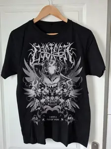 Youth And Adult Hazbin Hotel Lucifer Morningstar Metal Shirt, 90s Graphic Tee, Streetwear Unisex Style, Gift for Women, Men