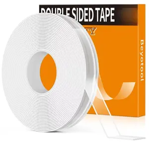 Double Sided Tape Heavy Duty 160 Inch Nano Mounting Tape Clear Adhesive for Home Office Outdoor Decorative Strips Residue Free Easy Install