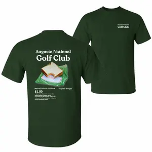 Augusta National Golf Club Shirt For Men For Women, Trendy Gift Pimento Cheese Sandwich Design, Golf Humor Graphic, Unisex Cotton Apparel Top