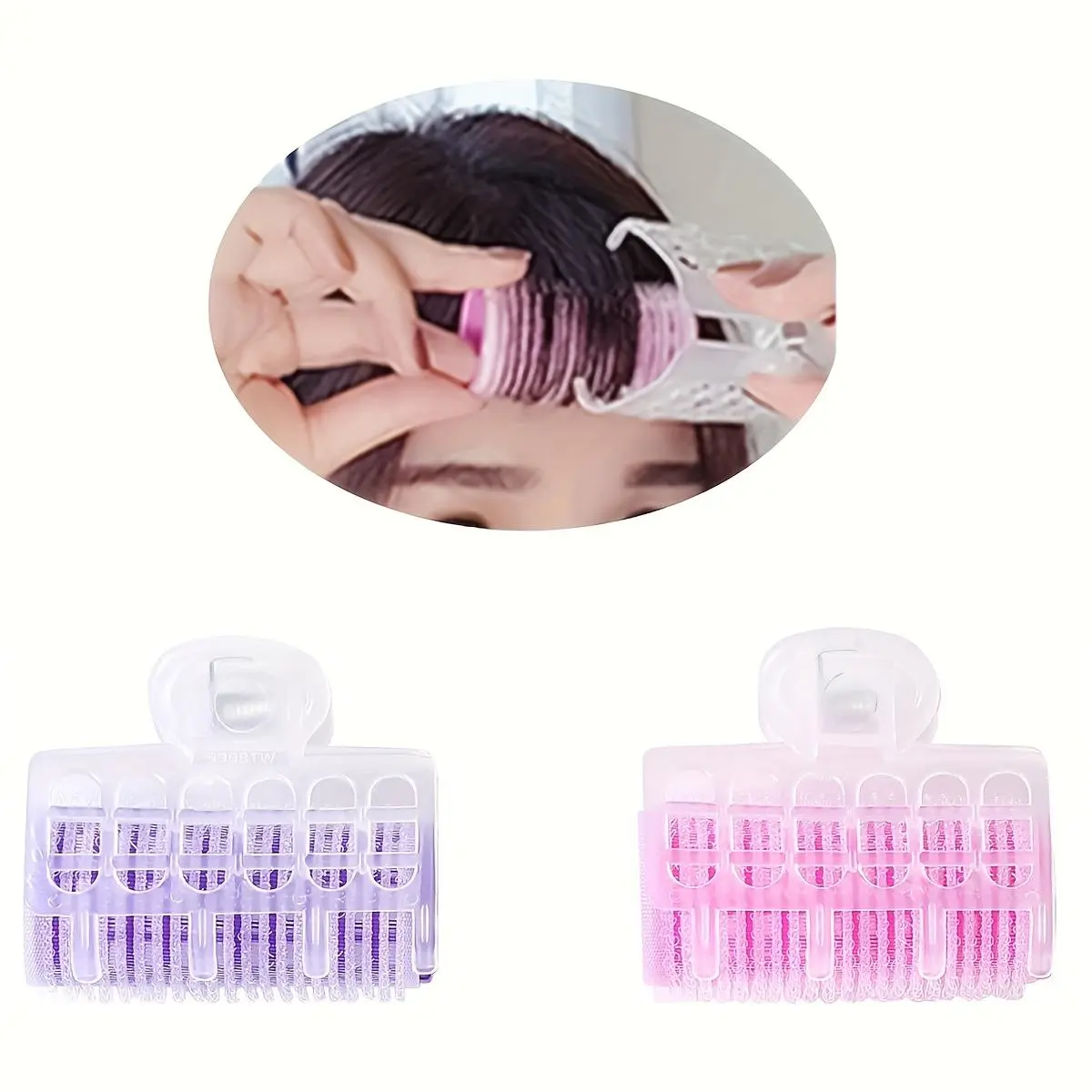 Self-Adhesive Heatless Hair Rollers for Perfect Bangs and Curls - Easy to Use Hair Curling Tool for Girls and Women